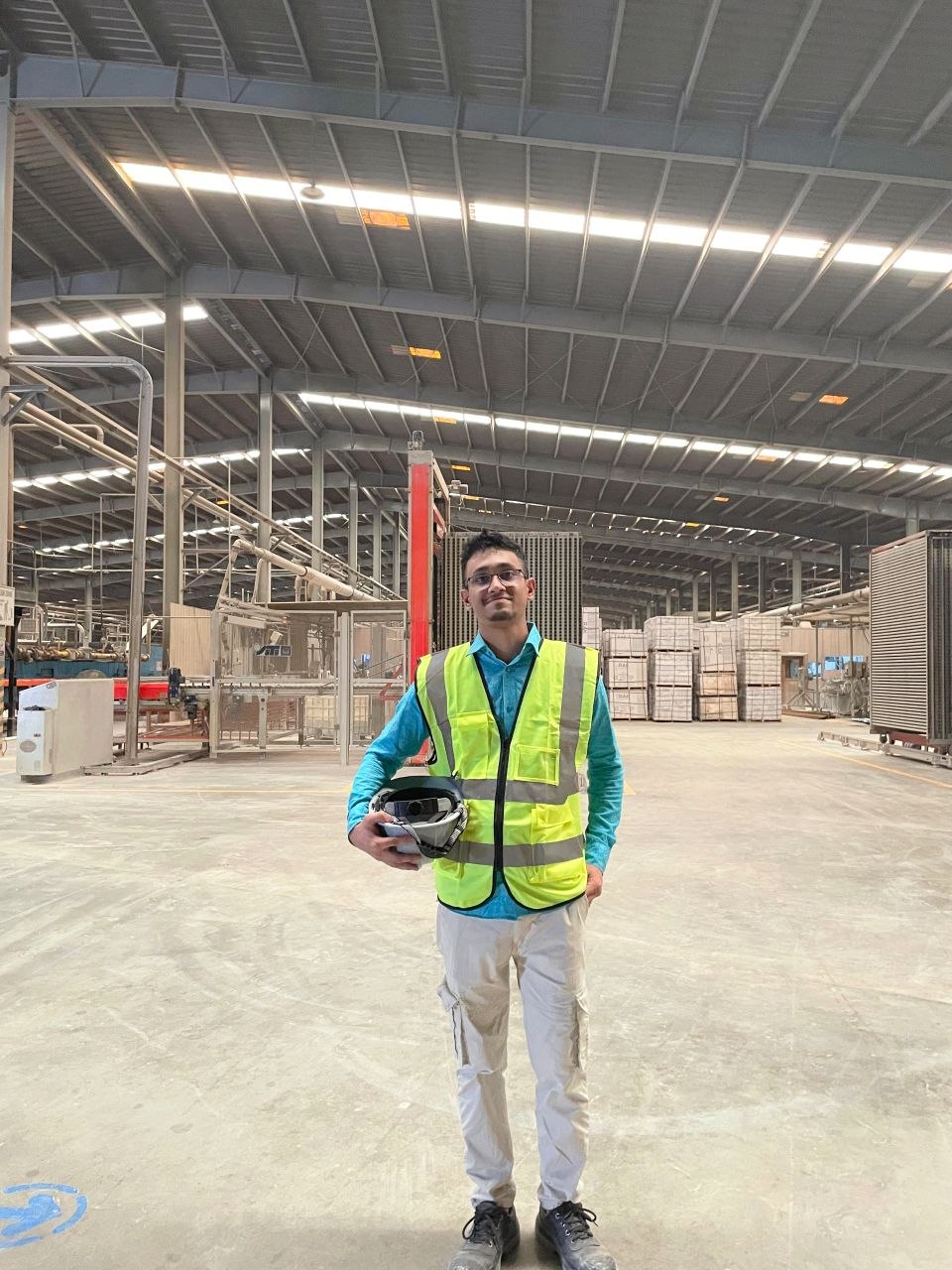 At the RAK Ceramics factory