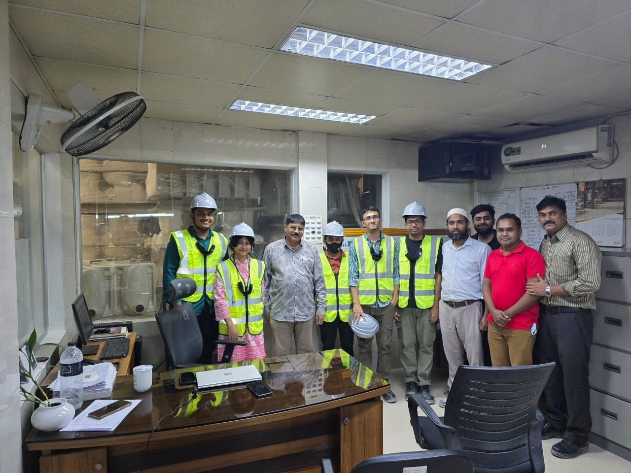 With the RAK Ceramics team